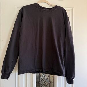Good American Classic Black Long sleeve 100% cotton Shirt